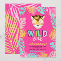 Wild One Cheetah Uitnodiging | Cheetah Invitation