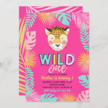 Wild One Cheetah Uitnodiging | Cheetah Invitation