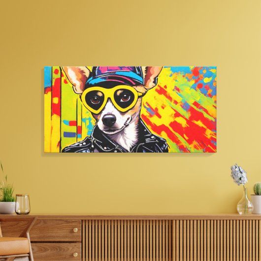 WILD ONE-CHIHUAHUA 2 CANVAS AFDRUK (Insitu (Woonkamer))