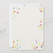 Wild One Colorful 1st Birthday Uitnodiging (Achterkant)