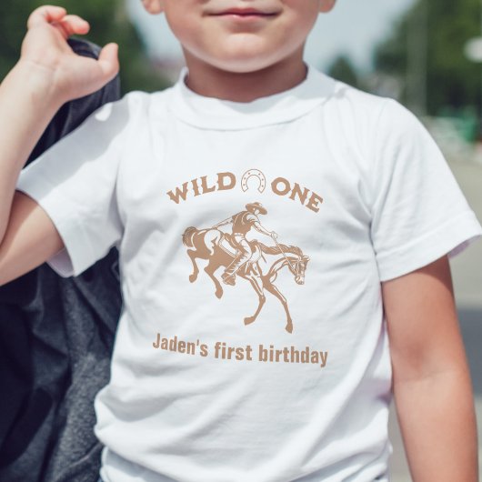 "Wild One" Cowboy Persoonlijke Eerste Verjaardag  Kinder Shirts