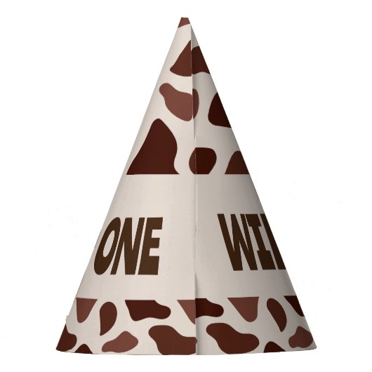 Wild One Cowboy Verjaardagsfeestje Feesthoedjes (Achterkant)