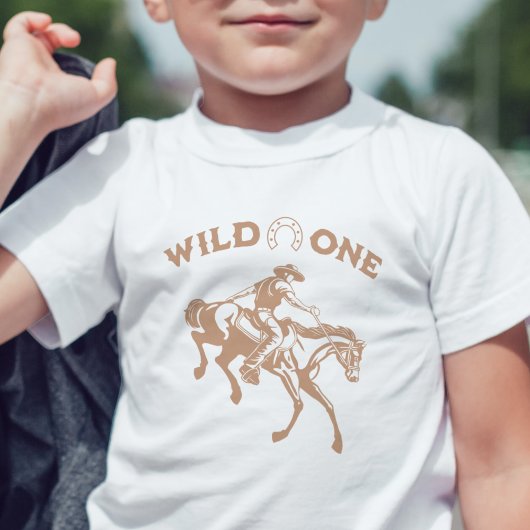 "Wild One" Cowboy Westers Kinderen Eerste Verjaard Kinder Shirts
