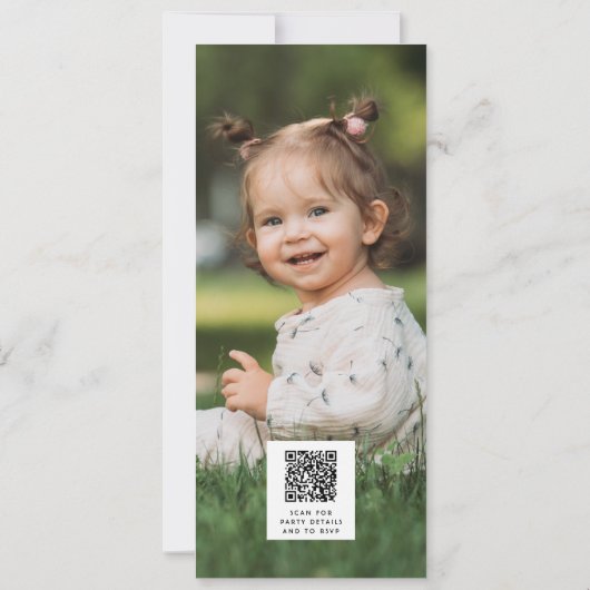 Wild One Cute Koala 1st Birthday Foto Animal Kaart (Achterkant)