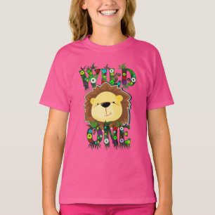 WILD ONE Cute Lion Illustration T-shirt