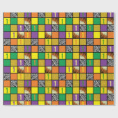 Wild One Cute Safari, eerste verjaardag Cadeaupapier (Vlak)