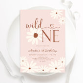 Wild One Daisy 1e verjaardag Kaart