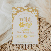 Wild One Daisy Birthday Invitation | Eerste Kaart
