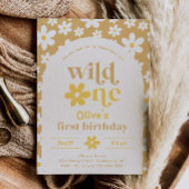 Wild One Daisy Birthday Invitation | Eerste Kaart