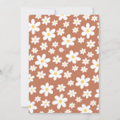 Wild One Daisy Birthday Invitation | Eerste Kaart (Achterkant)