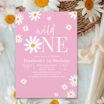 Wild One Daisy First Birthday Girl – Floral 1st