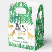 Wild One Dinosaur Boys 1e verjaardag Bedankdoosjes (Geopend)