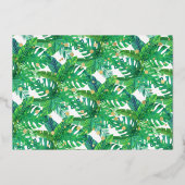 Wild One Dinosaur Boys 1st Birthday foto Real Folie Uitnodiging (Achterkant)