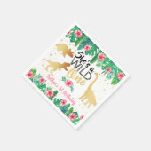 Wild One Dinosaur Girls 1ste verjaardag Servet (Hoek)