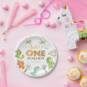 Wild One Dinosauriërs 1ste Birthday Paper Bord (Feest)