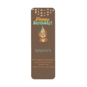 Wild One: Doe mee voor een brullende 1e verjaardag Etiket (Voorkant)