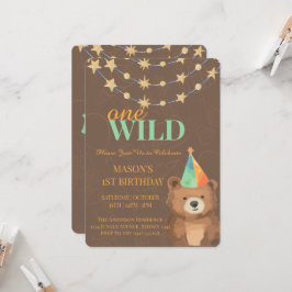 Wild One: Doe mee voor een brullende 1e verjaardag Kaart
