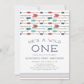 Wild One | Eerste uitnodiging van de partij van Bi (Voorkant)