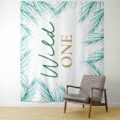 Wild One eerste verjaardag foto achtergrond Wandkleed (In situ)