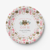 Wild One | Eerste verjaardag Papieren Bordje (Voorkant)