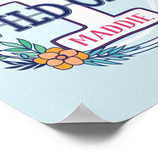 Wild One Eerste Verjaardag Poster (Hoek)