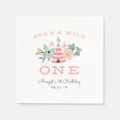 Wild One | Eerste verjaardag Servet (Voorkant)