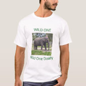 Wild One Elephant Dad Celebration T-shirt (Voorkant)