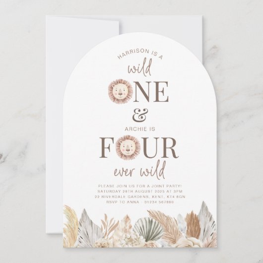 Wild One en Four Ever Wild Arch gezamenlijke uitno Kaart (Voorkant)