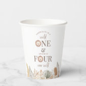 Wild One en Four Ever Wild Gezamenlijke Partij Papieren Bekers (Achterkant)