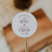 Wild One en Four Ever Wild Gezamenlijke Partij Ronde Sticker