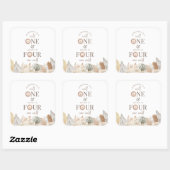 Wild One en Four Ever Wild Gezamenlijke Partij Vierkante Sticker (Vel)