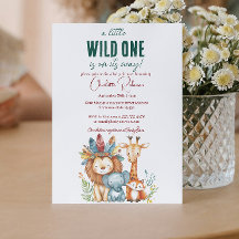 Wild One en Safari Baby shower