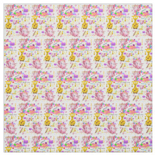 Wild One First Birthday Baby Fabric Stof