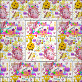 Wild One First Birthday Baby Fabric Stof (Delen)