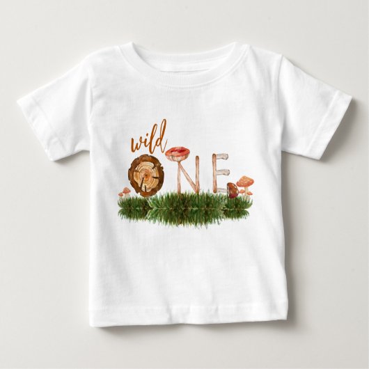 Wild one First birthday Baby T-shirt (Voorkant)