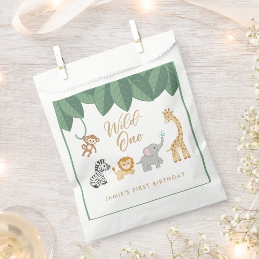 Wild One First Birthday Bedankzakje (Geknipt)