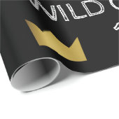 Wild One First Birthday Gold Crown Wrapping Paper Cadeaupapier (Rol Hoek)