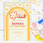 Wild One First Birthday Invitation | Boho Daisy & Kaart