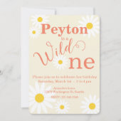 Wild One First Birthday Invitation Kaart (Voorkant)