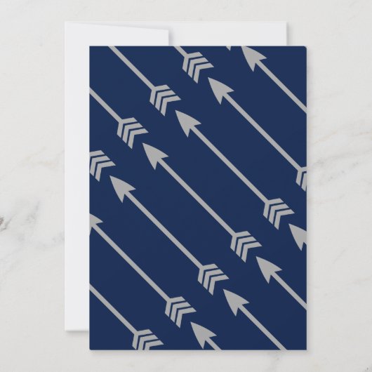 Wild One First Birthday Invitation Kaart (Achterkant)