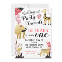 Wild One First Birthday Invitation