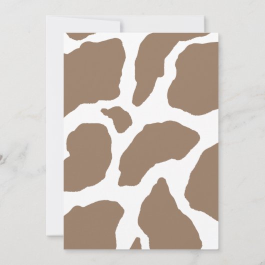 Wild One First Birthday Invitation Kaart (Achterkant)