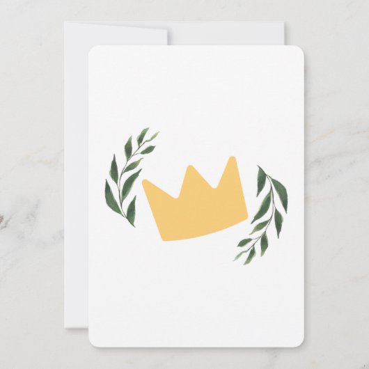 Wild One First Birthday Invitation Kaart (Achterkant)