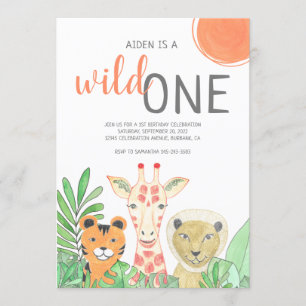 Wild One First Birthday Kaart