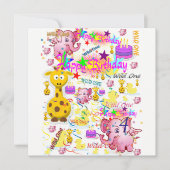 Wild One First Birthday Kaart Invitation (Voorkant)