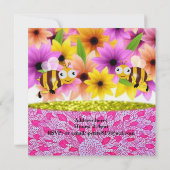 Wild One First Birthday Kaart Invitation (Achterkant)