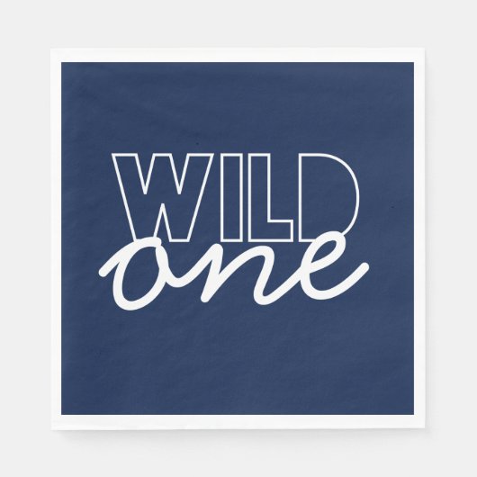 Wild One First Birthday Napkins Servetten (Voorkant)