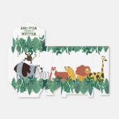 Wild One First Birthday Oerwoud Safari Animals Fun Bedankdoosjes (Uitgevouwen)