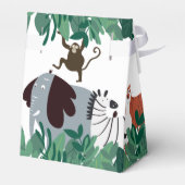 Wild One First Birthday Oerwoud Safari Animals Fun Bedankdoosjes (Achterkant)