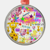 Wild One First Birthday Ornament (Voorkant)